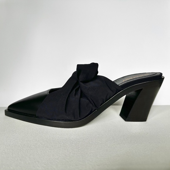 Authentic Burberry Scarf Tie Leather Point-toe Mules***Size: EU 39.5***NIB - Picture 9 of 14